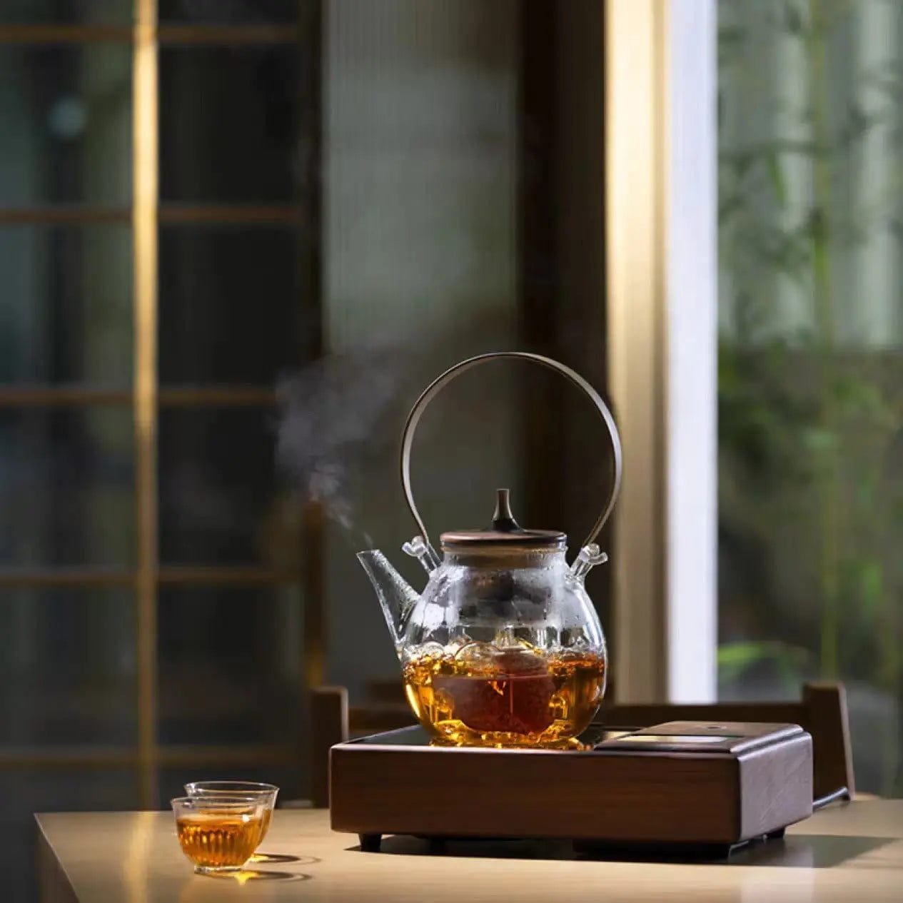 Pear-Shaped Glass Teapot 1L