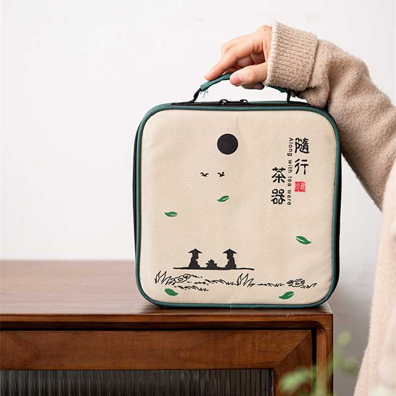 Portable Japanese Ceramic Tea Set