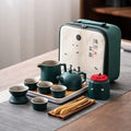 Portable Japanese Ceramic Tea Set
