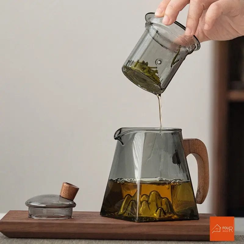 Scandinavian Design Glass Teapot 400ml