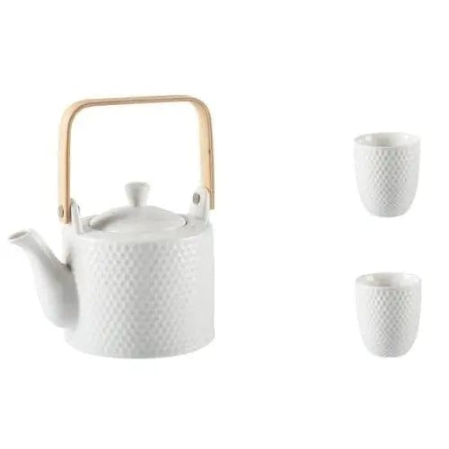 Scandinavian Hammered Porcelain Teapot 750ML