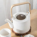 Scandinavian Hammered Porcelain Teapot 750ML