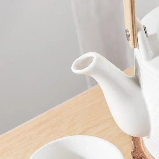 Scandinavian Hammered Porcelain Teapot 750ML