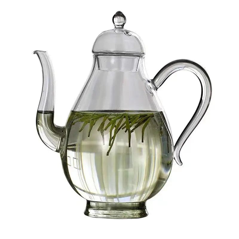 Simple Pear-Shaped Glass Teapot 700ml