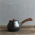 Small Japanese Black Ceramic Teapot 180 ml
