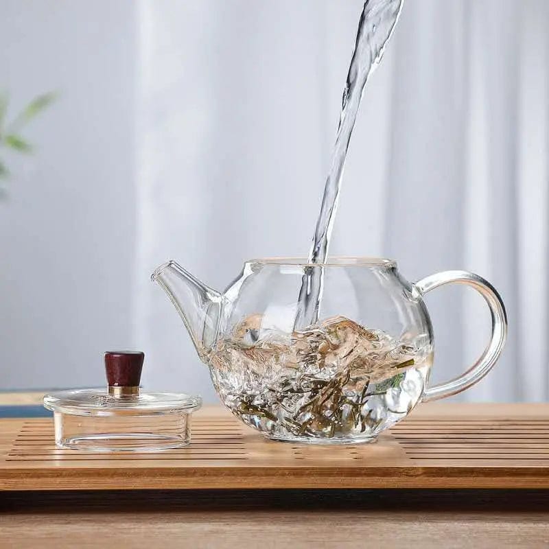 Small Round Glass Teapot 200ml