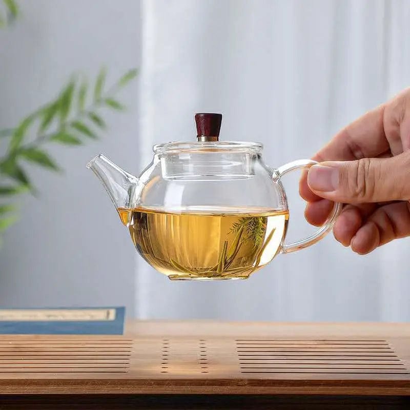 Small Round Glass Teapot 200ml