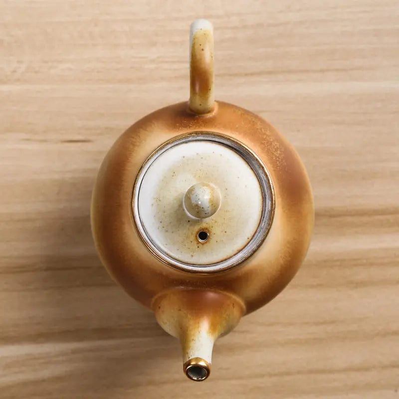 Small Round Japanese Ceramic Teapot 170ml
