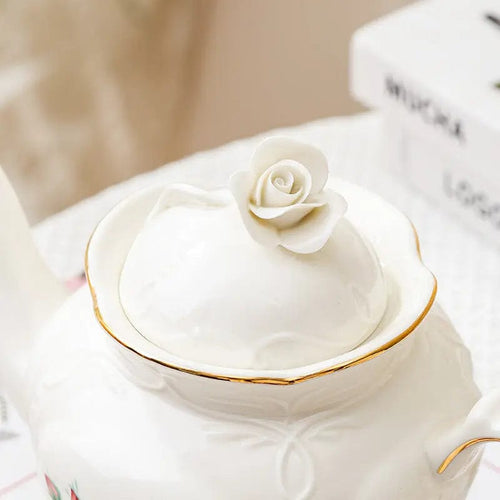 Unique English Porcelain Teapot 1L