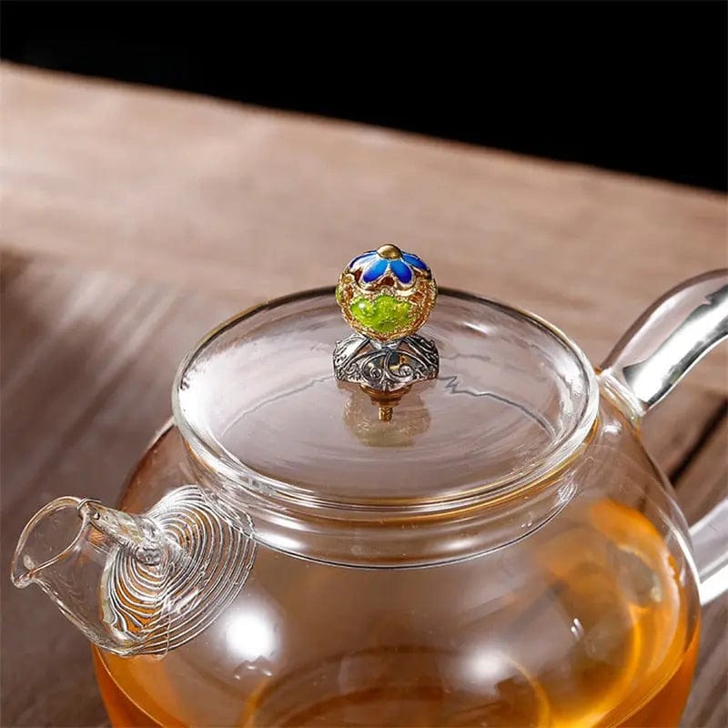 Vintage Glass Teapot with Lid 200ml