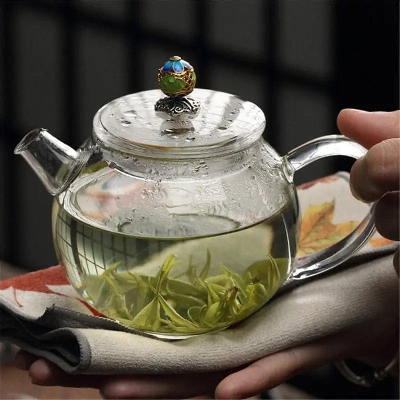 Vintage Glass Teapot with Lid 200ml