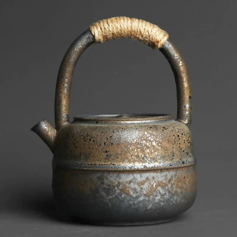 Vintage Japanese Stoneware Ceramic Teapot 460ML