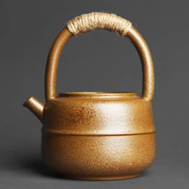 Vintage Japanese Stoneware Ceramic Teapot 460ML