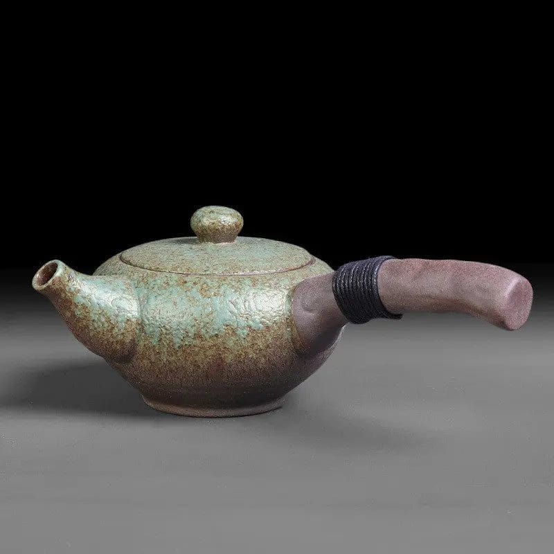 Vintage Kyusu Chinese Stoneware Ceramic Teapot 210ML