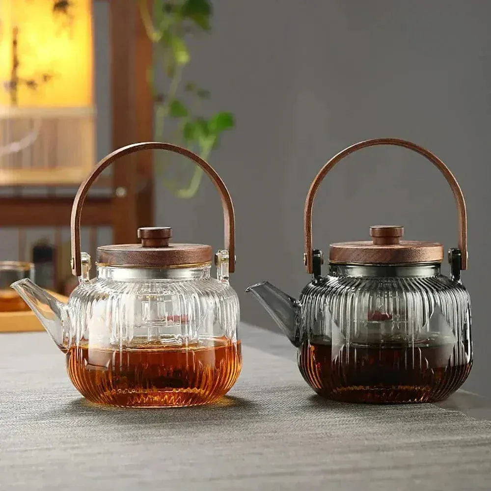 Wood Ambiance Glass Teapot 800ml