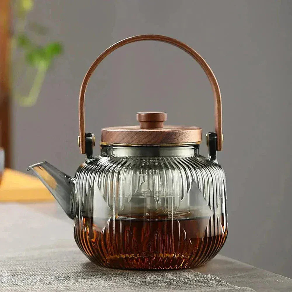 Wood Ambiance Glass Teapot 800ml