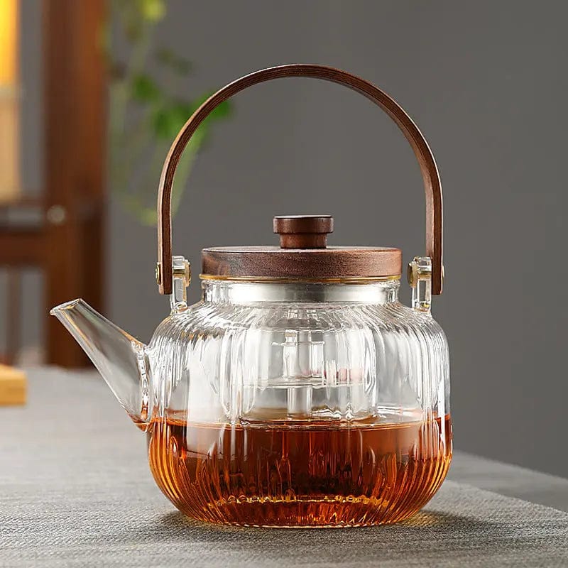 Wood Ambiance Glass Teapot 800ml